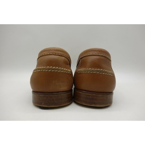 Tommy Bahama Aficionado Brown Leather Slip On Loafers Shoes Men\'s 8 M